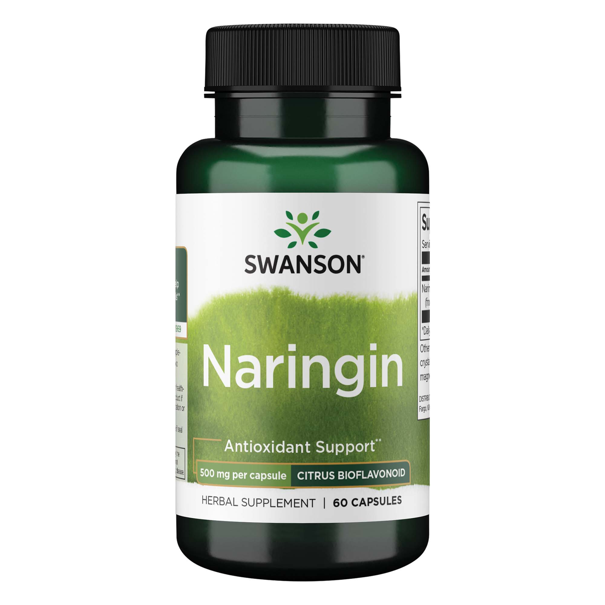 (SWH173)Swanson Naringin - Citrus Bioflavonoid 500 mg 60 Caps
