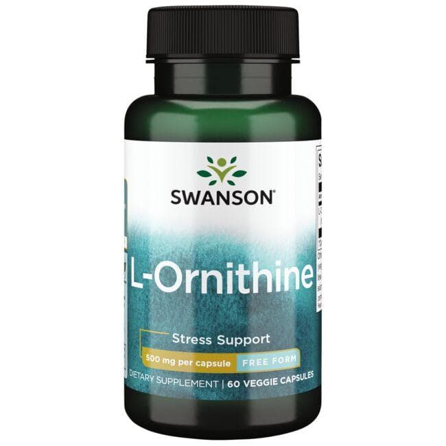 (SW1238)L-Ornithine - Free Form 500 mg 60 Veg Caps