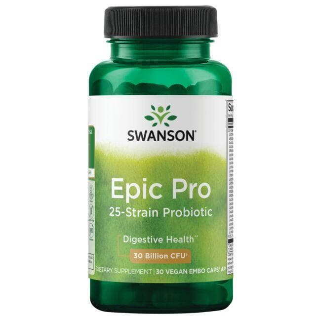 (SWA030)Epic Pro 25-Strain Probiotic 30 Billion Cfu 30 Veg Caps