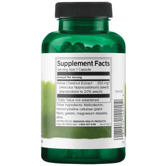 (SWH210)Horse Chestnut Extract - Standardized 250 mg 120 Caps