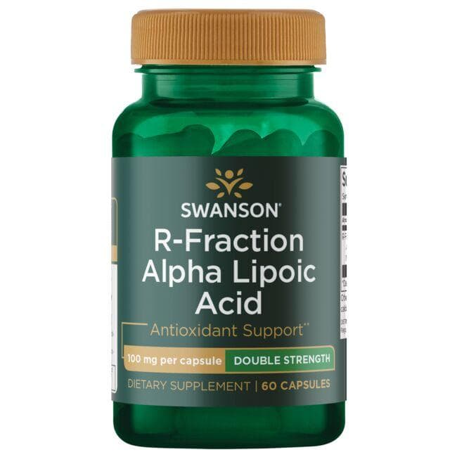 (SWU250)R-Fraction Alpha Lipoic Acid - Double Strength 100 mg 60 Caps