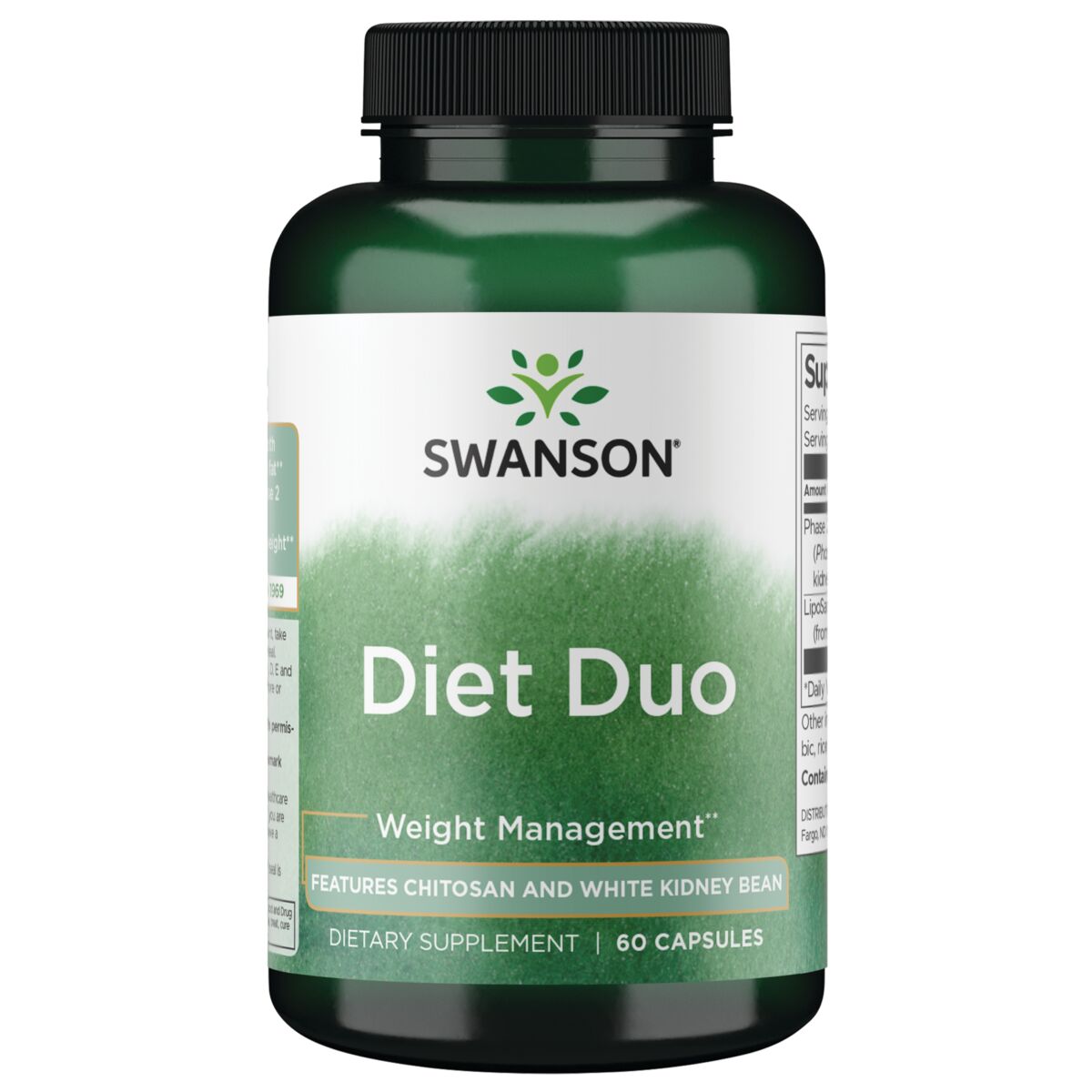 (SWD094)Swanson Diet Duo - Features Chitosan and White Kidney Bean 60 Caps