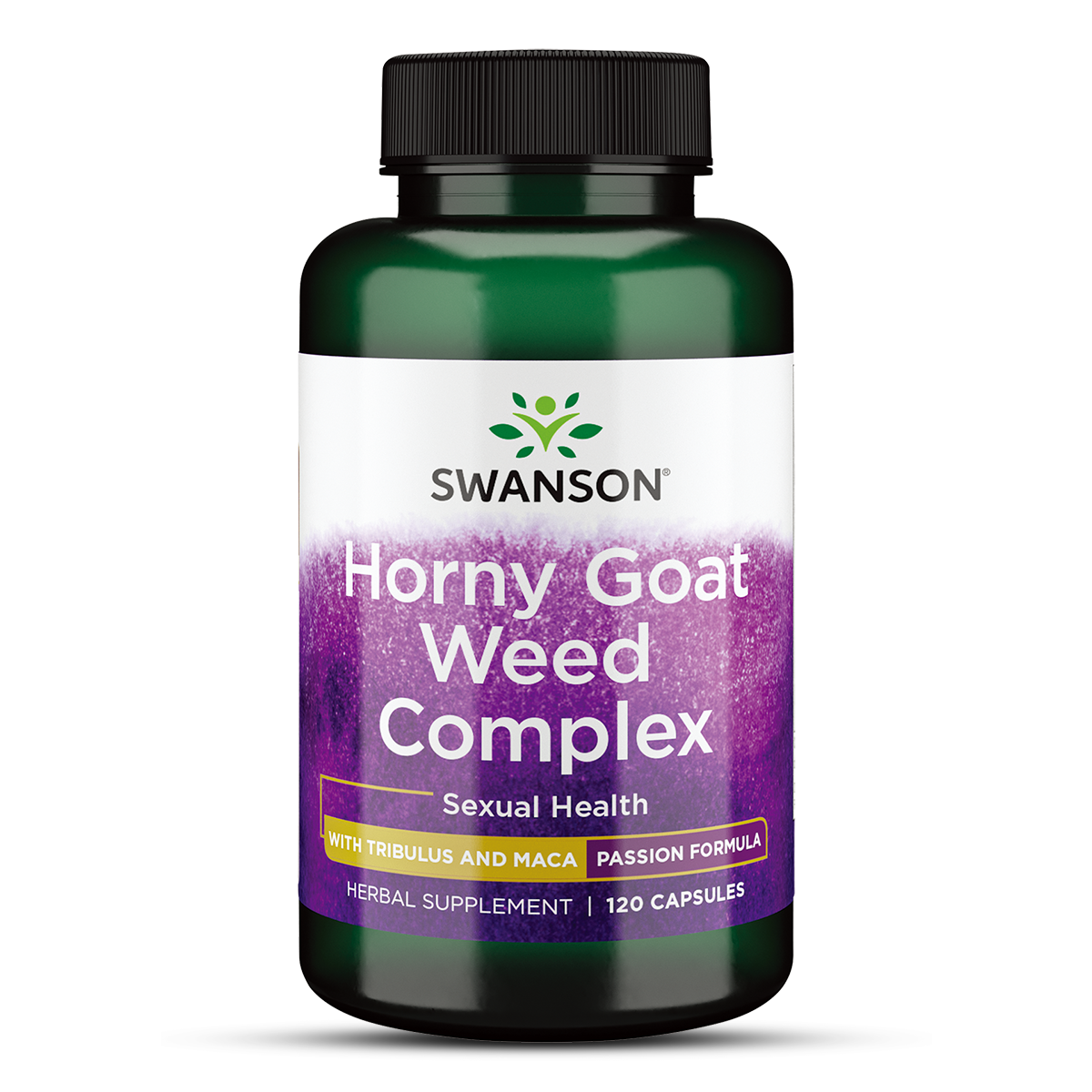 (SWP029)Swanson Horny Goat Weed Complex with Tribulus and Maca 120 Caps