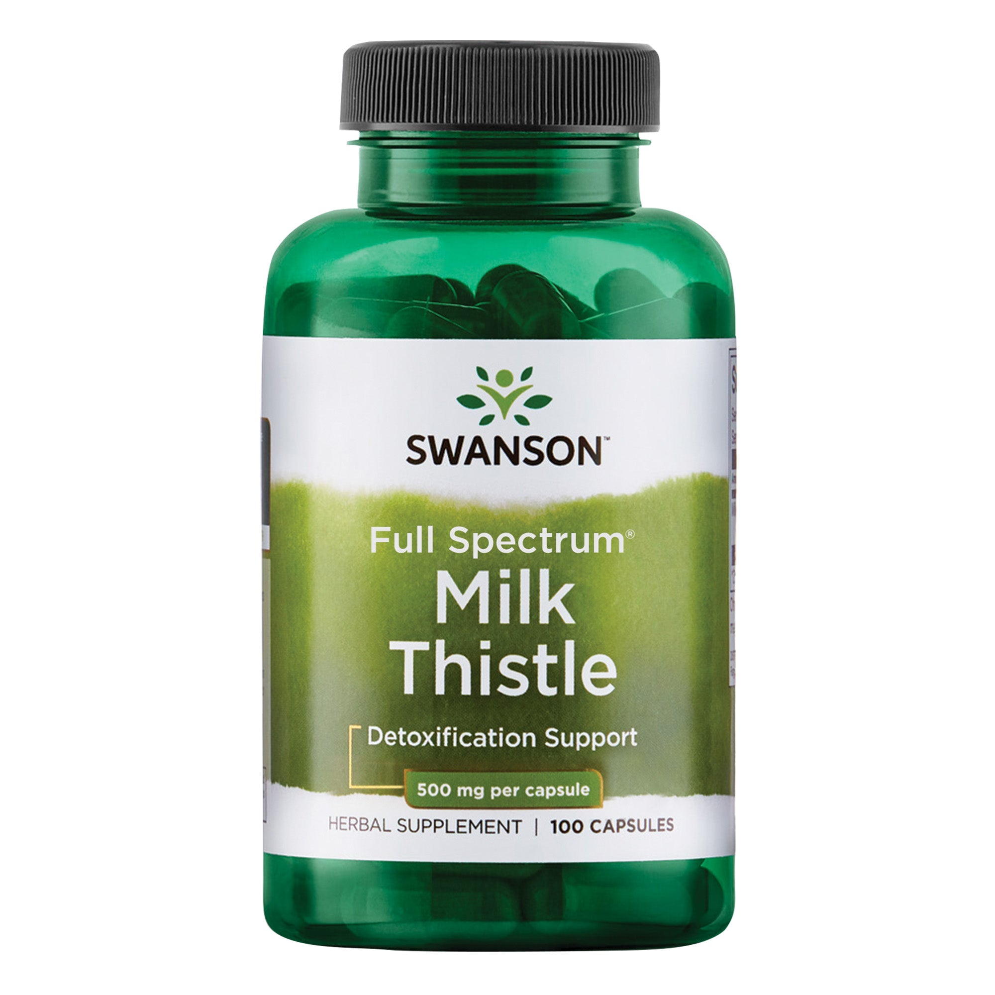 (SW966)Swanson Full Spectrum Milk Thistle 500 mg 100 Caps