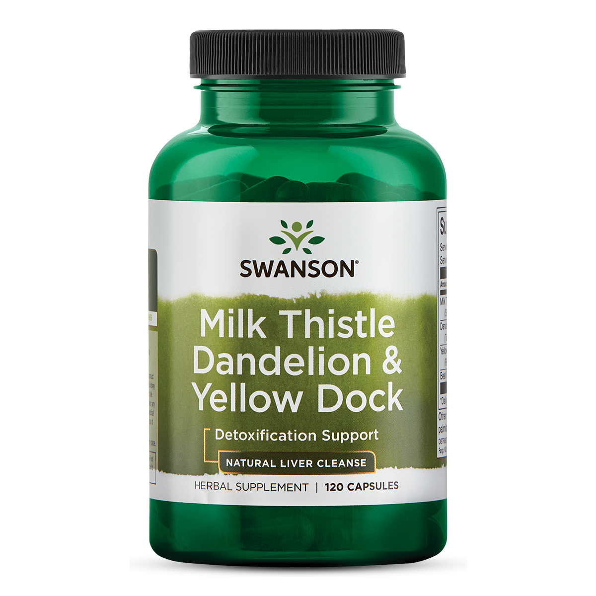(SW1707)Swanson Milk Thistle Dandelion & Yellow Dock 120 Caps