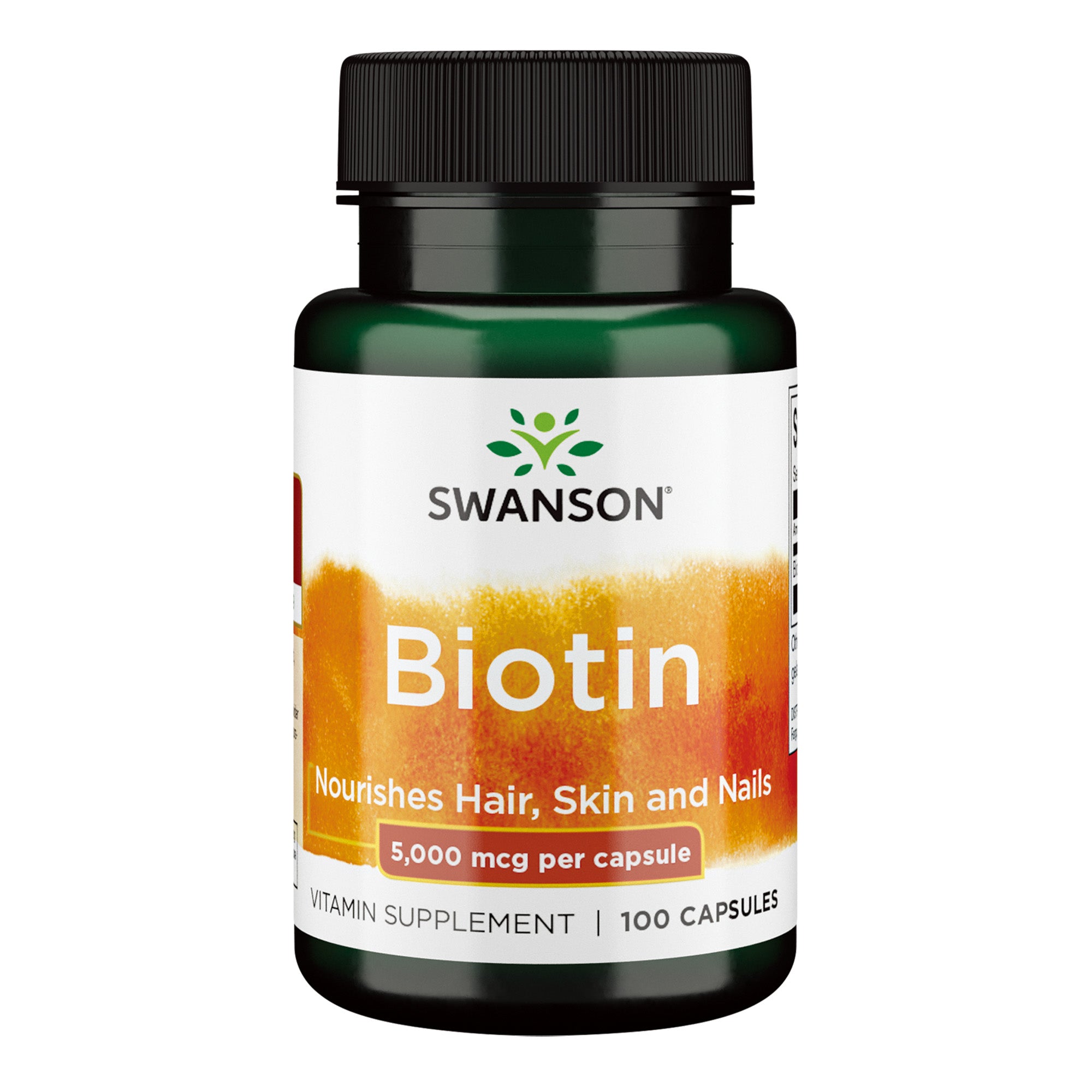 (SW877)Swanson Biotin 5,000 mcg 100 Caps