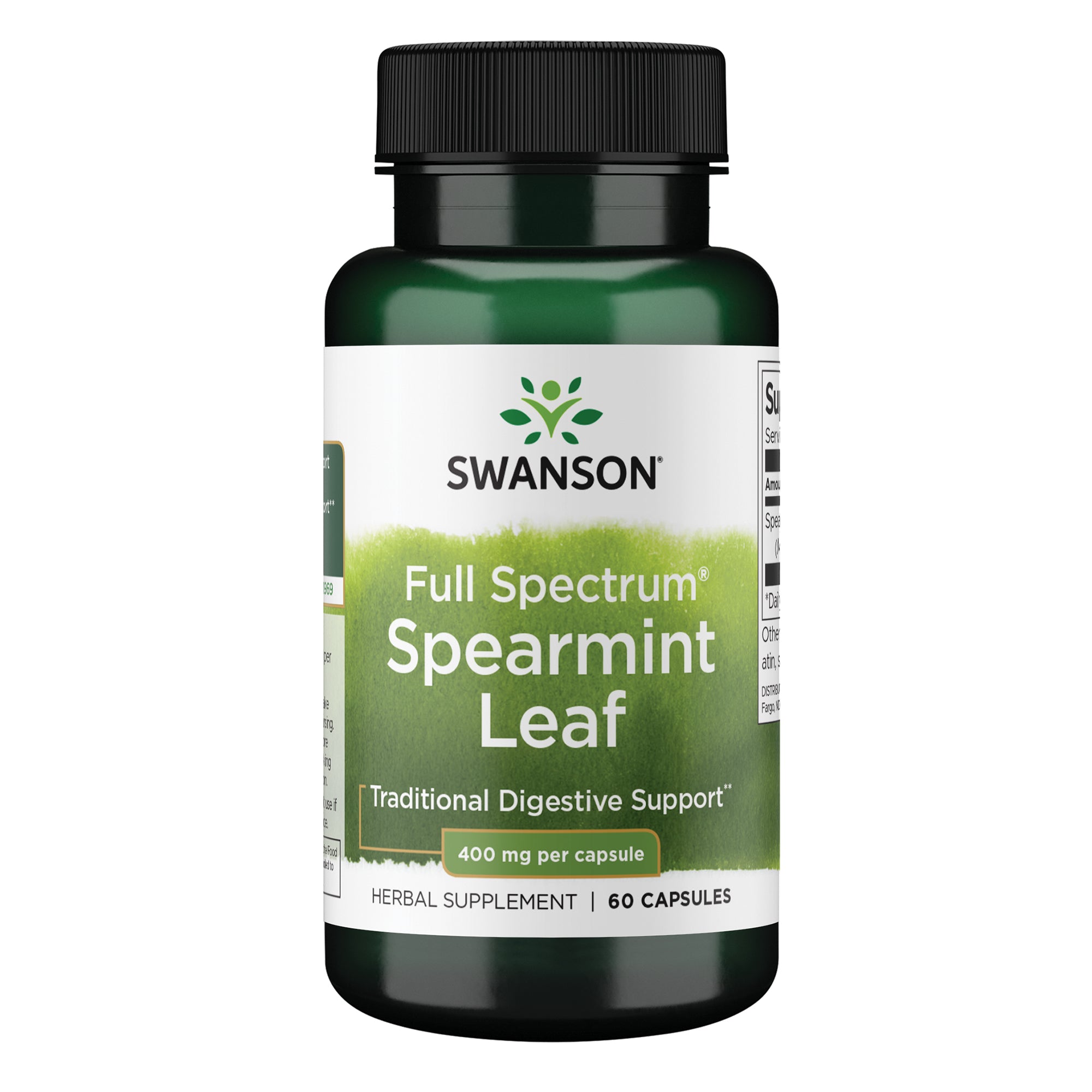 (SW1261)Swanson Full Spectrum Spearmint Leaf 400 mg 60 Caps