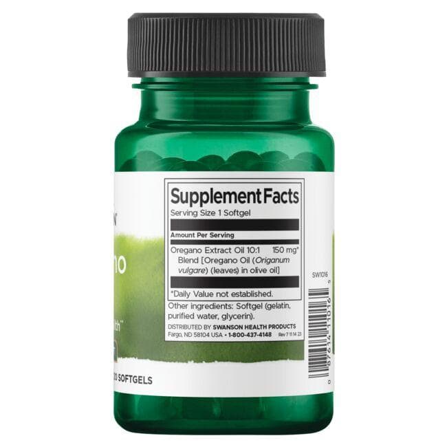 (SW1016)Oregano Oil 10:1 Extract 150 mg 120 Sgels