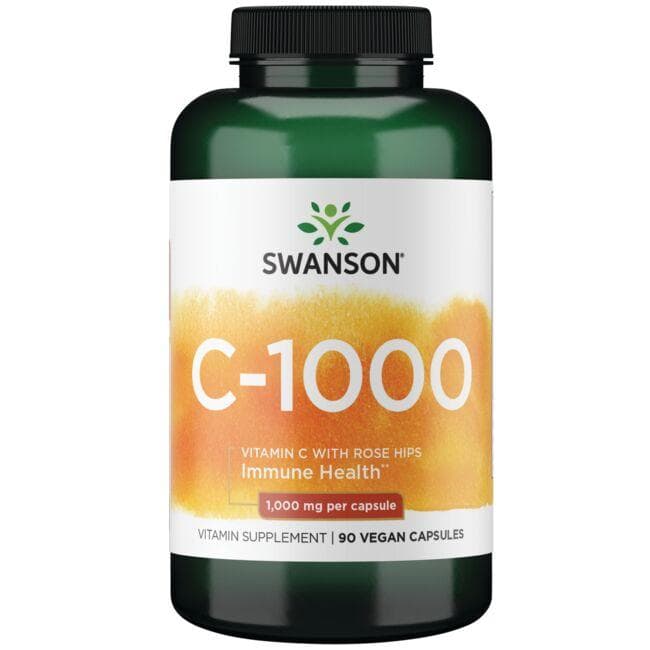 (SW1054)C-1000 - Vitamin C with Rose Hips 1,000 mg 90 Caps