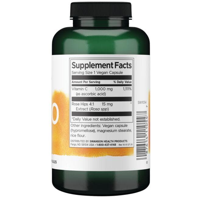 (SW1054)C-1000 - Vitamin C with Rose Hips 1,000 mg 90 Caps