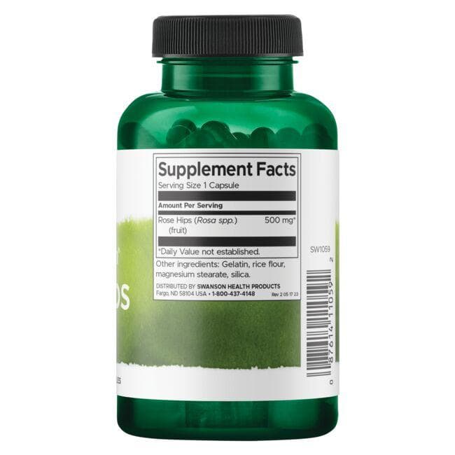 (SW1059)Full Spectrum Rose Hips 500 mg 120 Caps