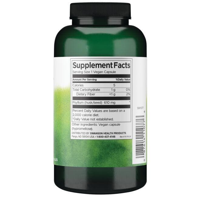 (SW1077)Psyllium Husks 610 mg 300 Caps