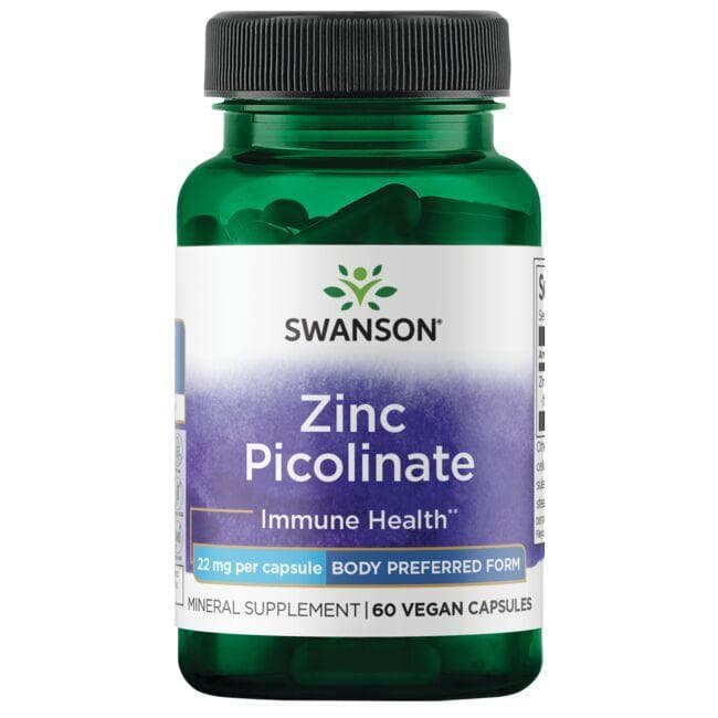 (SW1113)Zinc Picolinate - Body Preferred Form 22 mg 60 Caps