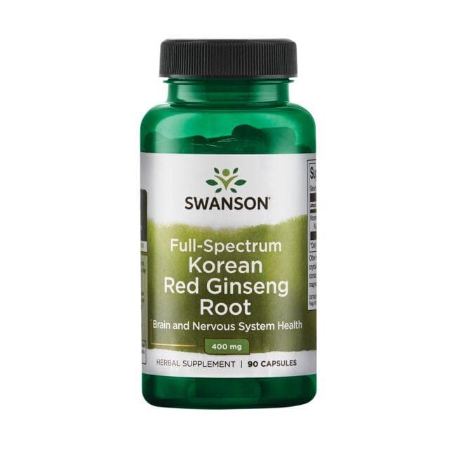 (SW1136)Full Spectrum Korean Red Ginseng Root 400 mg 90 Caps