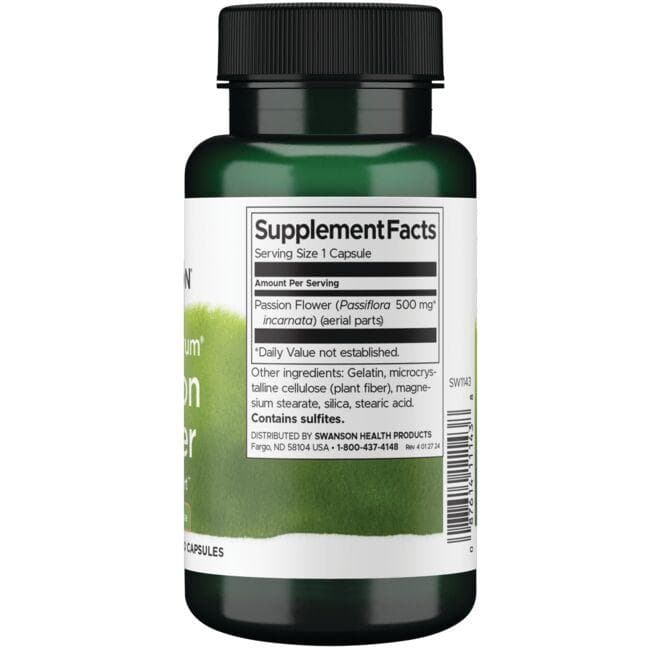 (SW1143)Full Spectrum Passion Flower 500 mg 60 Caps