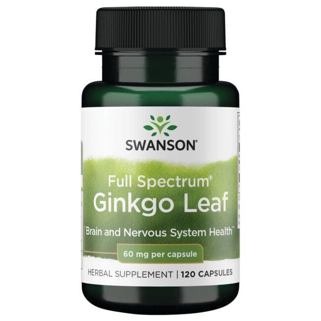 (SW1144)Full Spectrum Ginkgo Leaf 60 mg 120 Caps