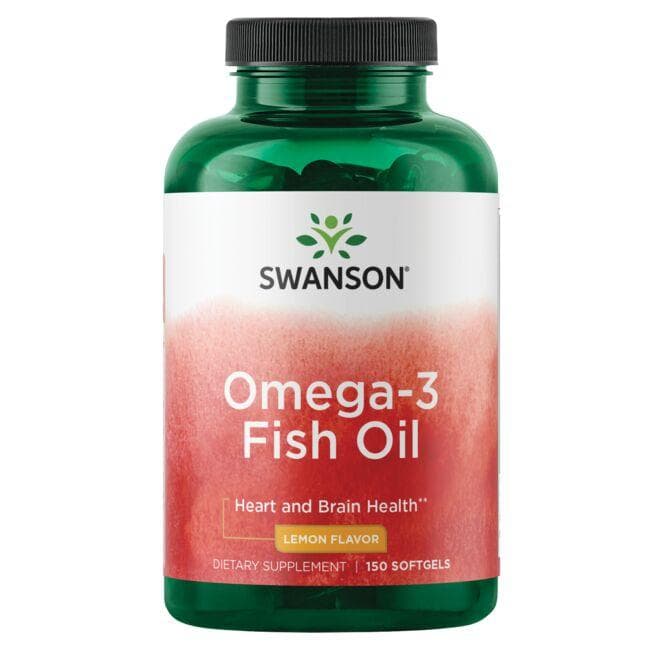 (SW1253)Omega-3 Fish Oil - Lemon Flavor 150 Sgels