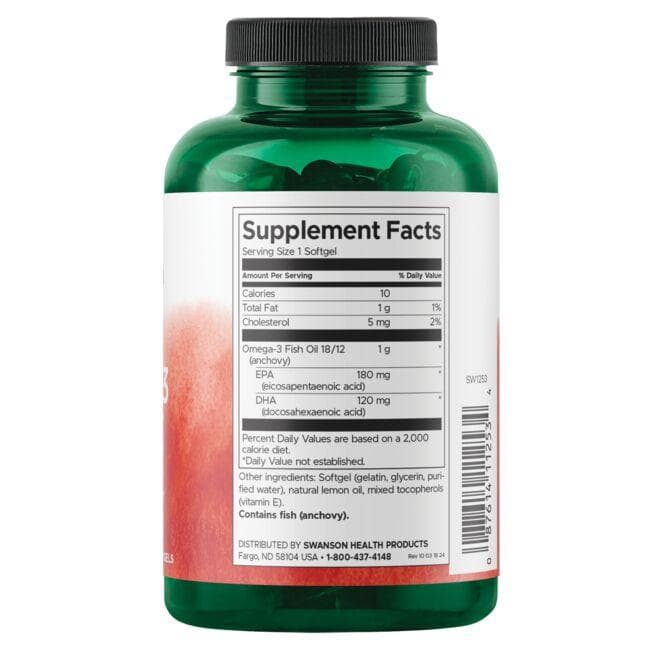 (SW1253)Omega-3 Fish Oil - Lemon Flavor 150 Sgels