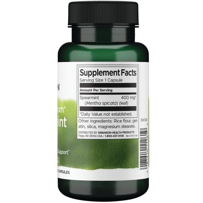 (SW1261)Swanson Full Spectrum Spearmint Leaf 400 mg 60 Caps