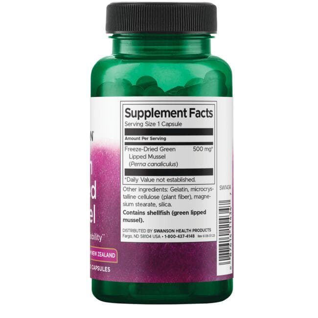 (SW1434)Green Lipped Mussel 500 mg 60 Caps