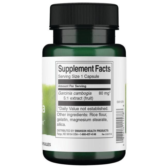 (SW1578)Garcinia Cambogia 5:1 Extract 80 mg 60 Caps