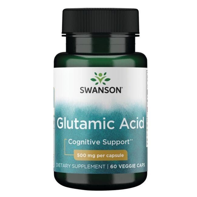 (SW1608)Glutamic Acid 500 mg 60 Veg Caps