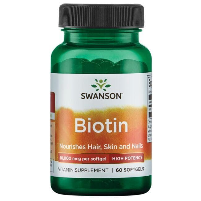 (SW1686)Biotin - High Potency 10,000 mcg 60 Sgels