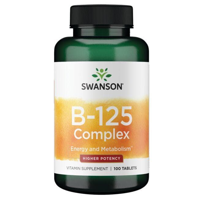 (SW1688)Vitamin B-125 Complex - Higher Potency 100 Tabs