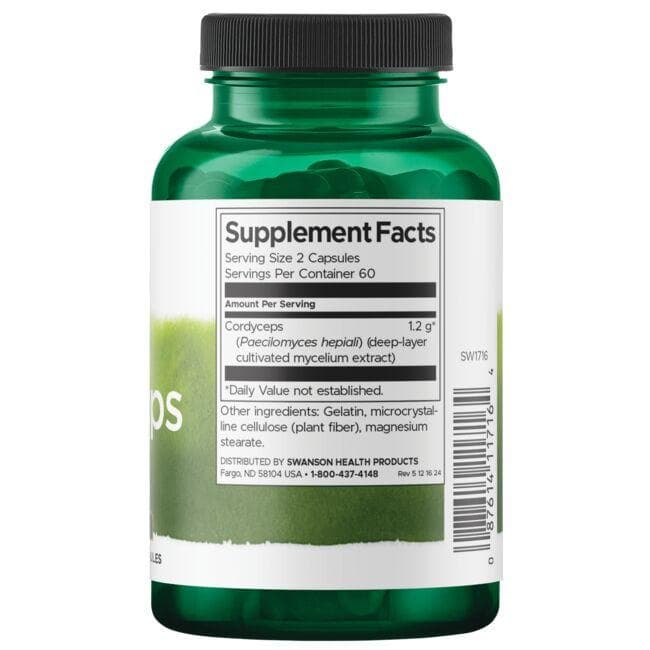 (SW1716)Cordyceps 600 mg 120 Caps