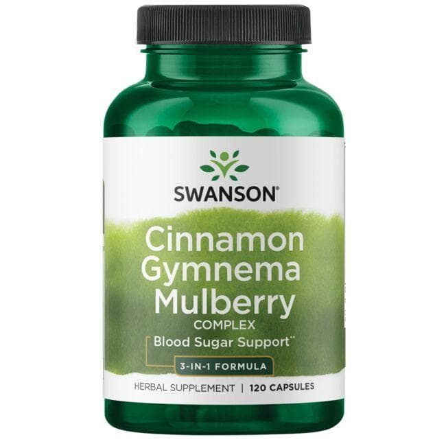 (SW1742)Cinnamon Gymnema Mulberry Complex - 3-in-1 Formula 120 Caps