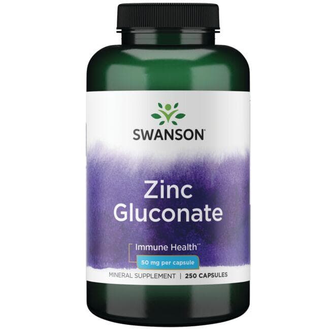(SW206)Zinc Gluconate 50 mg 250 Caps