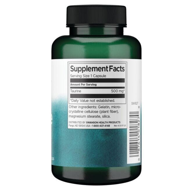 (SW827)Taurine 500 mg 100 Caps
