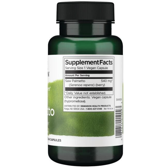 (SW909)Full Spectrum Saw Palmetto 540 mg 100 Caps