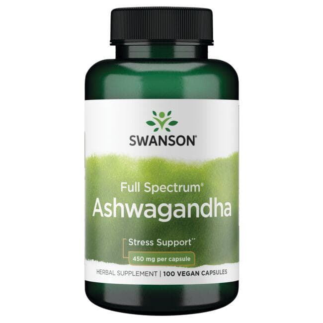 (SW957)Full Spectrum Ashwagandha 450 mg 100 Caps