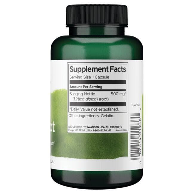 (SW968)Stinging Nettle Root 500 mg 100 Caps
