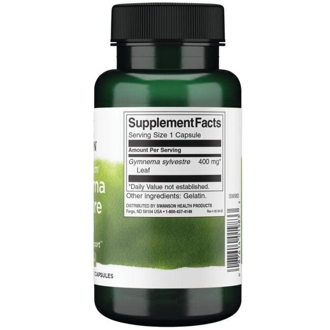 (SW983)Full Spectrum Gymnema Sylvestre Leaf 400 mg 100 Caps