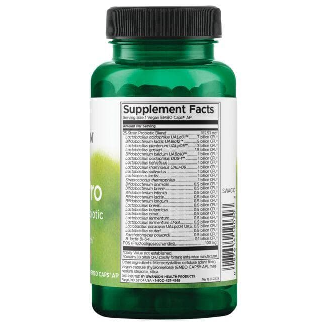 (SWA030)Epic Pro 25-Strain Probiotic 30 Billion Cfu 30 Veg Caps