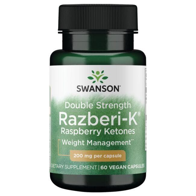 (SWD076)Double Strength Razberi-K Raspberry Ketones 200 mg 60 Veg Caps