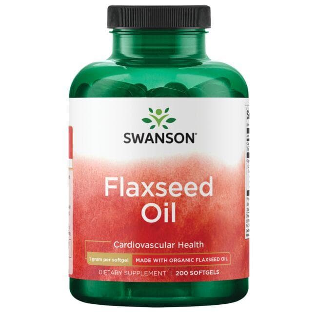(SWE002)Flaxseed Oil Made with Organic Flaxseed Oil 1 g 200 Sgels