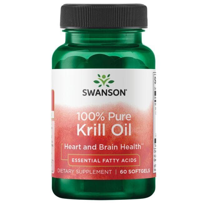 (SWE059)100% Pure Krill Oil 500 mg 60 Sgels