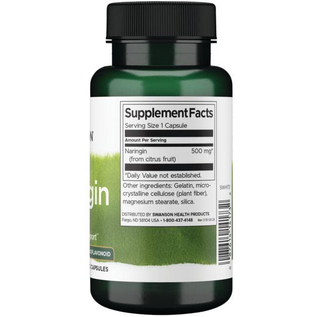 (SWH173)Swanson Naringin - Citrus Bioflavonoid 500 mg 60 Caps