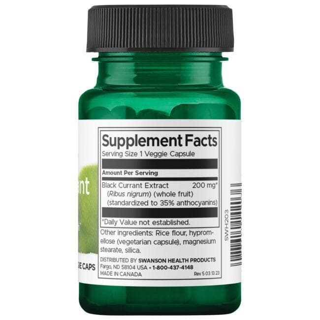 (SWH203)Black Currant Extract 200 mg 30 Veg Caps