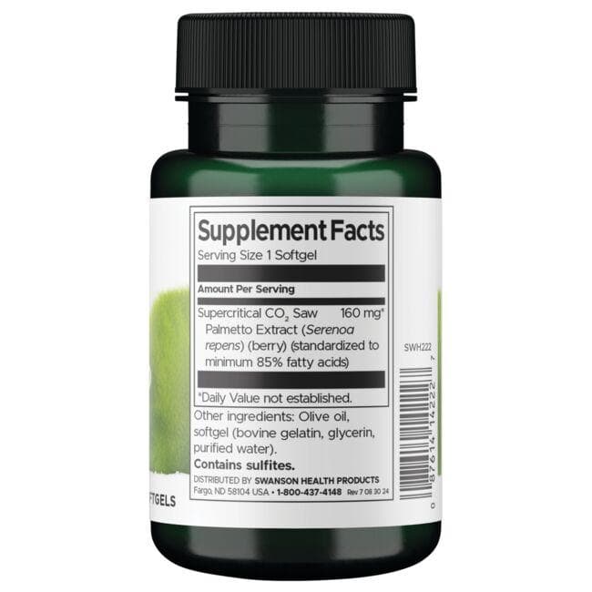 (SWH222)Saw Palmetto 160 mg 120 Sgels