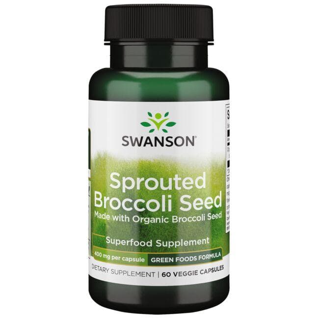 (SWR083)Sprouted Broccoli Seed - Made with Organic Broccoli Seed 400 mg 60 Veg Caps