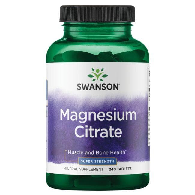 (SWU1082)Magnesium Citrate - Super Strength 112.5 mg 240 Tabs