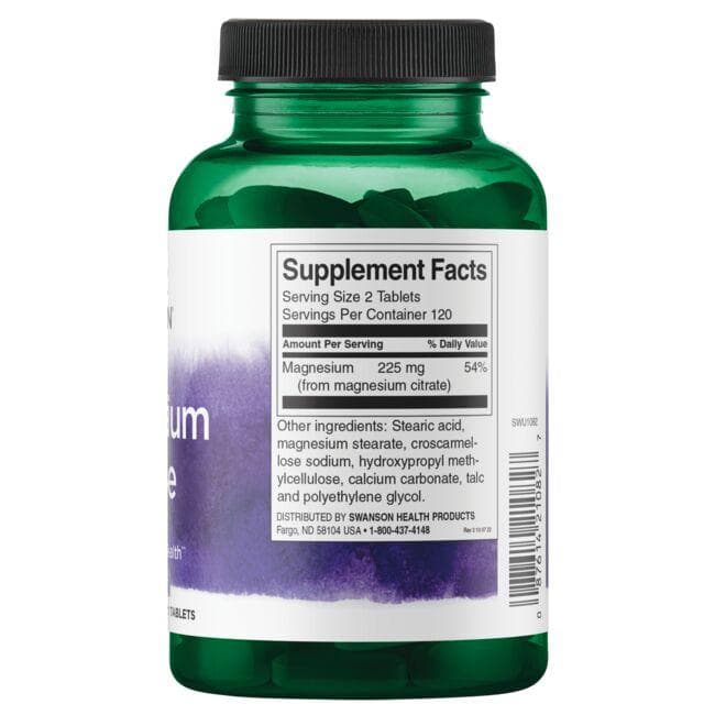 (SWU1082)Magnesium Citrate - Super Strength 112.5 mg 240 Tabs