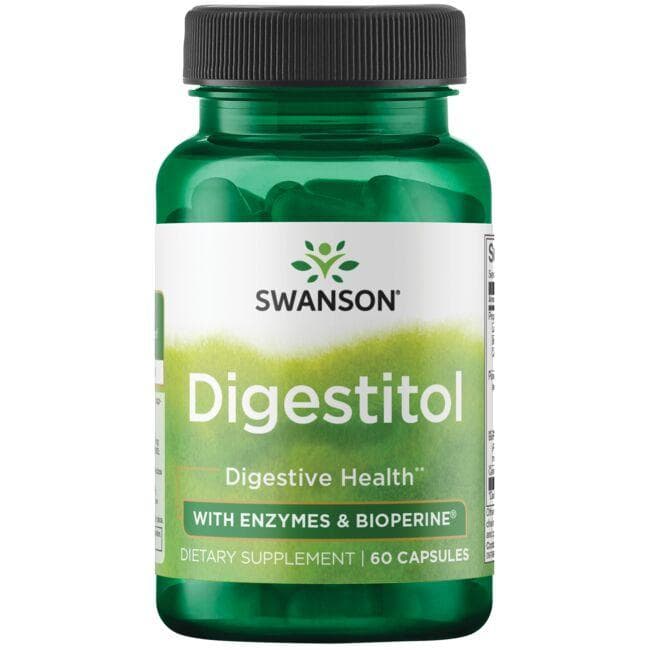 (SWU130)Digestitol with Enzymes & Bioperine 60 Caps