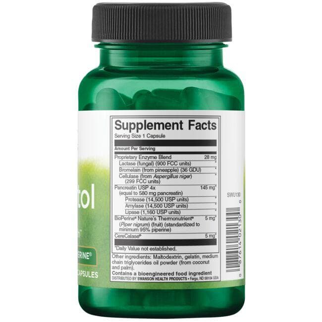 (SWU130)Digestitol with Enzymes & Bioperine 60 Caps
