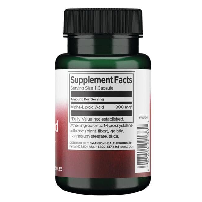 (SWU136)Alpha Lipoic Acid 300 mg 60 Caps