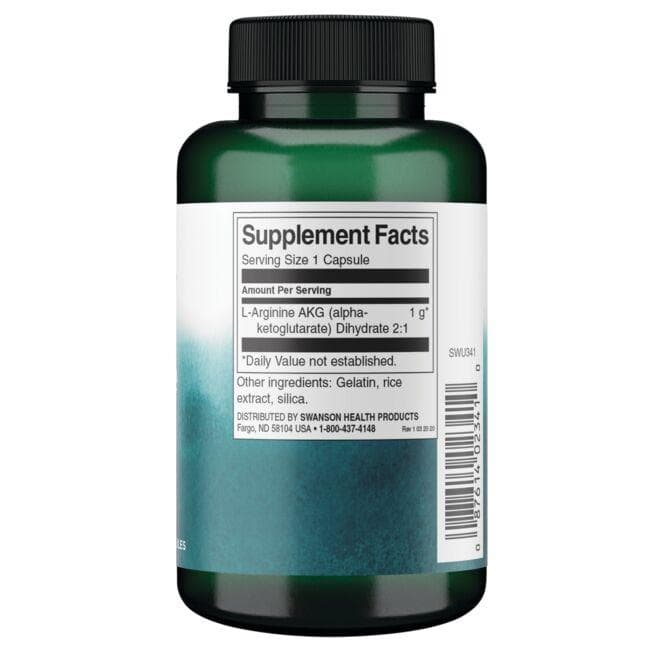 (SWU341)Arginine Akg 1 g 90 Caps